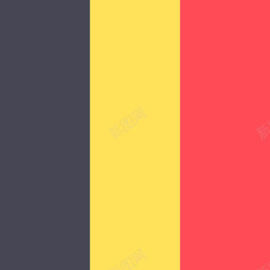 比利时国际旗帜4广场图标图标