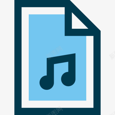 音乐文件文件3线性颜色图标图标
