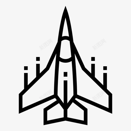 战斗机f16米格图标svg_新图网 https://ixintu.com f16 军事 军事图标 战争 战斗机 米格