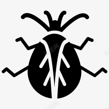叶虫害虫叶蜂科图标图标