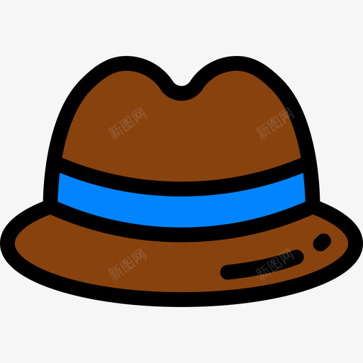 帽子时髦款式8线性颜色图标svg_新图网 https://ixintu.com 帽子 时髦款式8 线性颜色