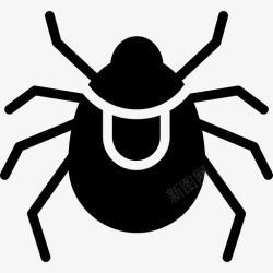 虫菌粉粉螨虫螨图标高清图片