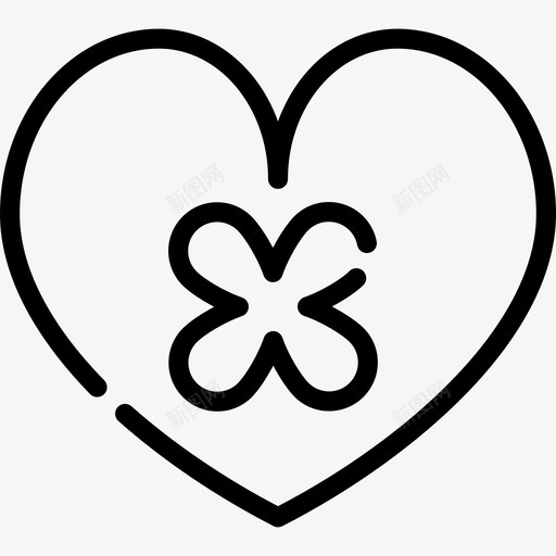 心脏圣帕特里克节直系图标svg_新图网 https://ixintu.com 圣帕特里克节 心脏 直系
