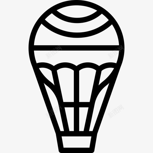 热气球马戏团5号直线型图标svg_新图网 https://ixintu.com 热气球 直线型 马戏团5号