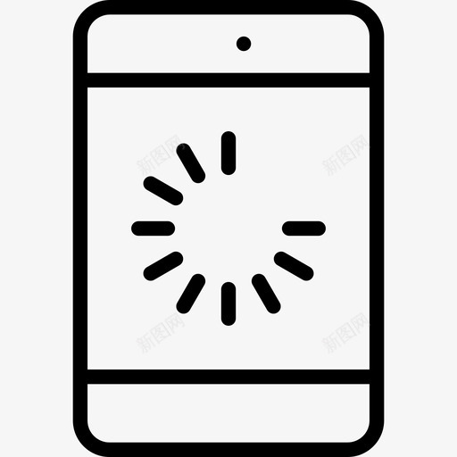 智能手机交互2线性图标svg_新图网 https://ixintu.com 交互2 智能手机 线性