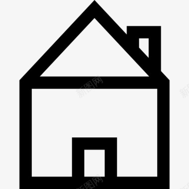 房地产家居用品4线性图标图标
