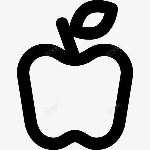 苹果健康和水疗2直线型图标svg_新图网 https://ixintu.com 健康和水疗2 直线型 苹果