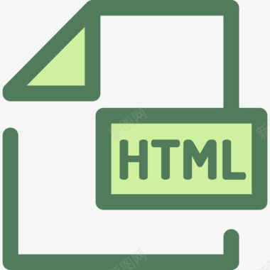 Html文件和文件夹9verde图标图标