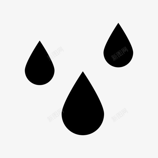 滴水饮用水油图标svg_新图网 https://ixintu.com 天气 每天的平面图标 油 滴水 雨滴 饮用水