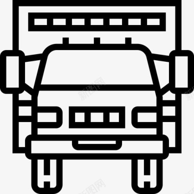 救护车运输20直线式图标图标