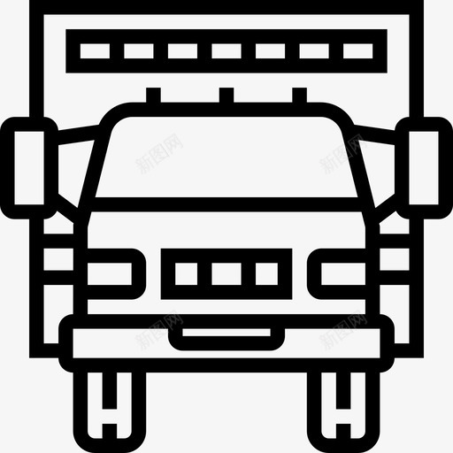 救护车运输20直线式图标svg_新图网 https://ixintu.com 救护车 直线式 运输20