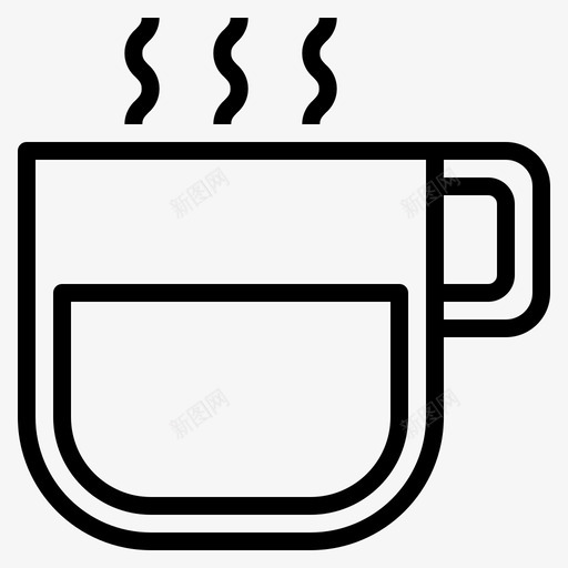咖啡店饮料热咖啡图标svg_新图网 https://ixintu.com 咖啡店 热咖啡 饮料