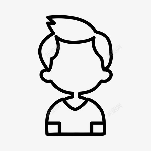 男阿凡达侧写图标svg_新图网 https://ixintu.com 侧写 男 阿凡达