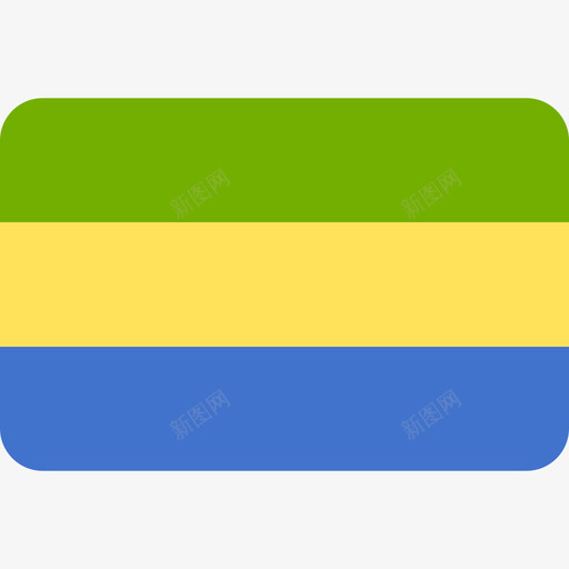 加蓬国际国旗6圆角矩形图标svg_新图网 https://ixintu.com 加蓬 国际国旗6 圆角矩形