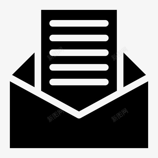 邮箱电子邮件文件图标svg_新图网 https://ixintu.com 信件 商业实体 文件 电子邮件 邮箱