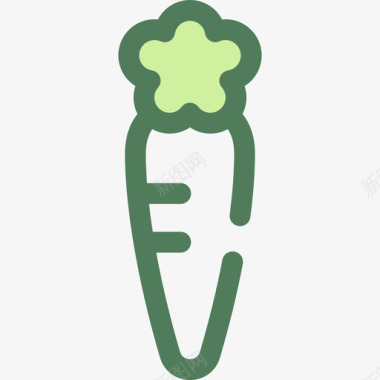 胡萝卜食品和餐厅5维德图标图标
