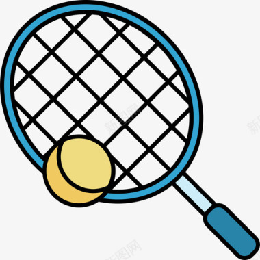 网球运动21彩色128px图标图标