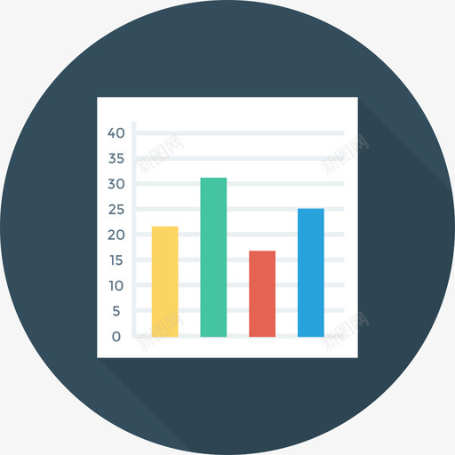 柱状图商业32圆形图标svg_新图网 https://ixintu.com 商业32 圆形 柱状图