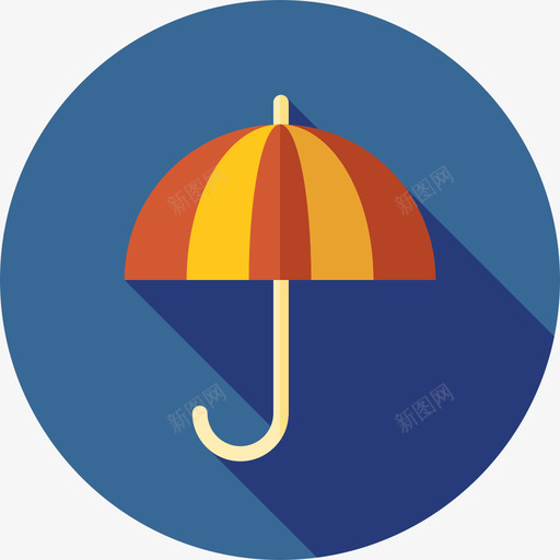 雨伞运输和送货扁平图标svg_新图网 https://ixintu.com 扁平 运输和送货 雨伞