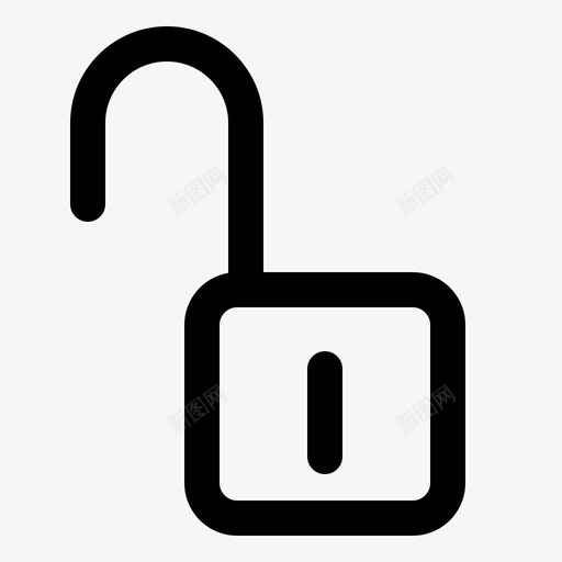 解锁密码安全图标svg_新图网 https://ixintu.com 安全 密码 简单的用户界面 解锁