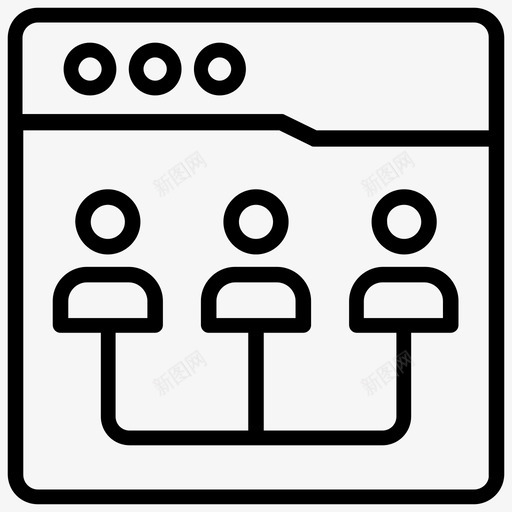 社交网站社交媒体社交网络图标svg_新图网 https://ixintu.com 互联网安全线图标 社交媒体 社交平台 社交网站 社交网络 社交软件