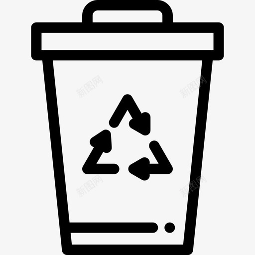 回收箱城市元素8线性图标svg_新图网 https://ixintu.com 回收箱 城市元素8 线性