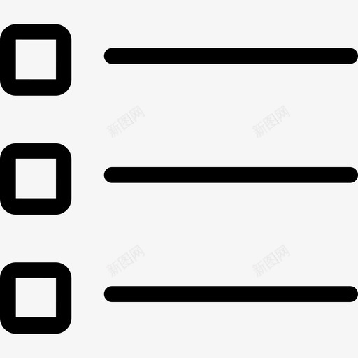 检查表要点线性图标svg_新图网 https://ixintu.com 检查表 线性 要点