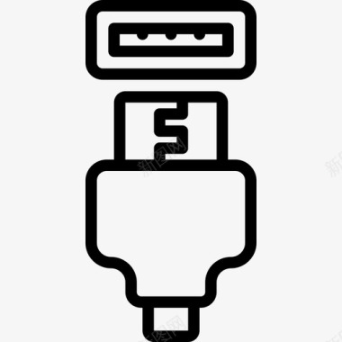 Hdmi2线性电缆连接器图标图标