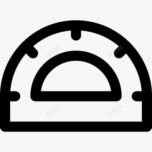 量角器数学符号线性图标svg_新图网 https://ixintu.com 数学符号 线性 量角器