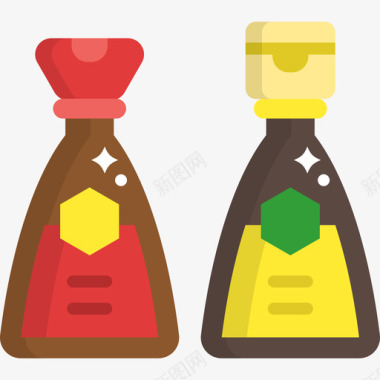 酱汁食品和餐厅8平的图标图标