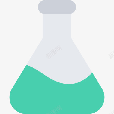 烧瓶空间与科学3扁平图标图标