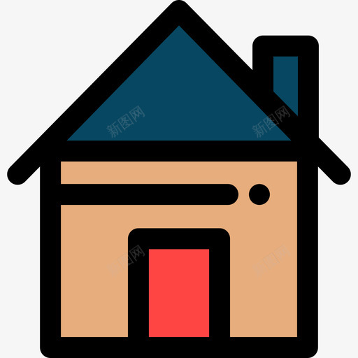 房地产家居用品11线性颜色图标svg_新图网 https://ixintu.com 家居用品11 房地产 线性颜色