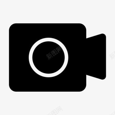 录制视频照相机多媒体图标图标