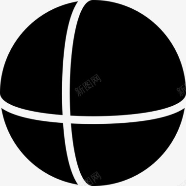 球体形状5填充图标图标