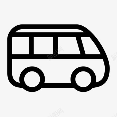公共汽车小汽车小客车图标图标