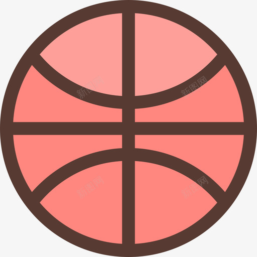 篮球健身图标颜色svg_新图网 https://ixintu.com 健身图标 篮球 颜色