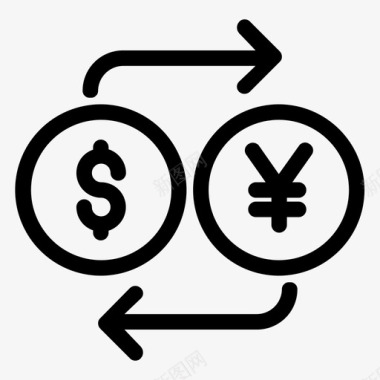 外汇货币美元图标图标