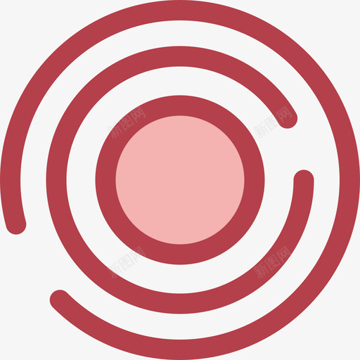 圆形形状9红色图标svg_新图网 https://ixintu.com 圆形 形状9 红色