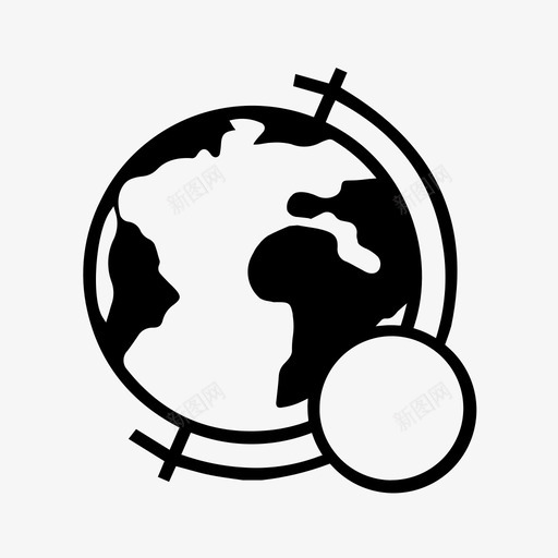 地球全球国际图标svg_新图网 https://ixintu.com 全球 国际 地球 星球