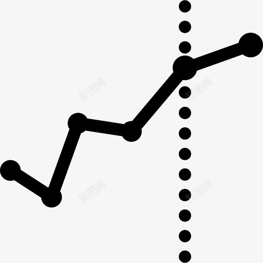 折线图办公和商务实心图标svg_新图网 https://ixintu.com 办公和商务 实心 折线图