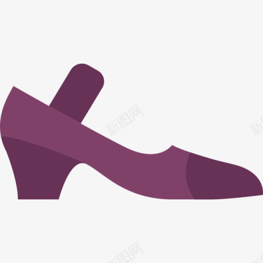 鞋女鞋平底鞋图标图标