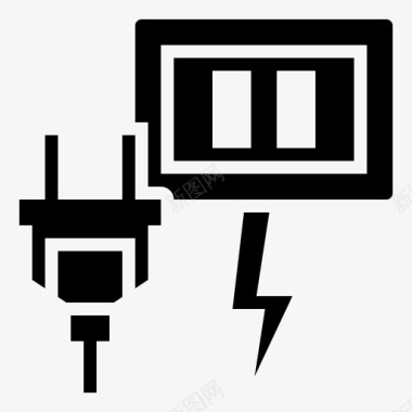 插头电气电子图标图标