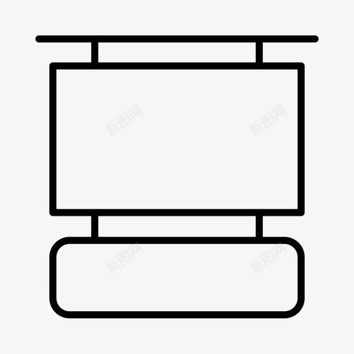 悬挂标志导航标牌图标svg_新图网 https://ixintu.com 导向 导航 悬挂标志 标牌