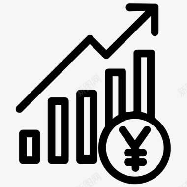 日元分析价格图标图标