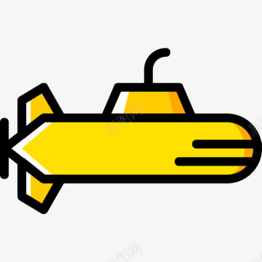 潜艇运输4黄色图标图标