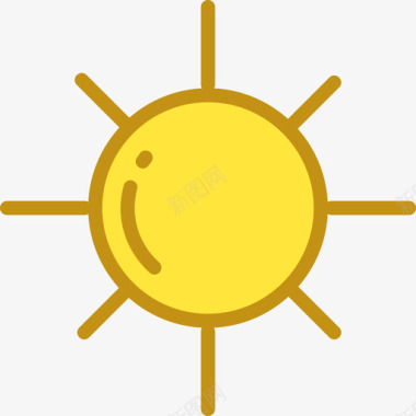 太阳为你的界面线颜色图标图标