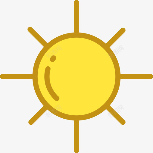 太阳为你的界面线颜色图标svg_新图网 https://ixintu.com 为你的界面 太阳 线颜色
