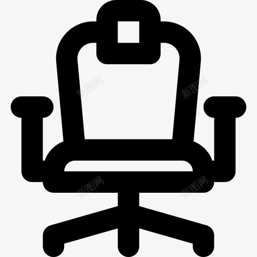办公椅26号办公室轮廓图标svg_新图网 https://ixintu.com 26号办公室 办公椅 轮廓