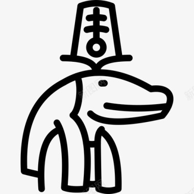 索贝克埃及人上帝图标图标