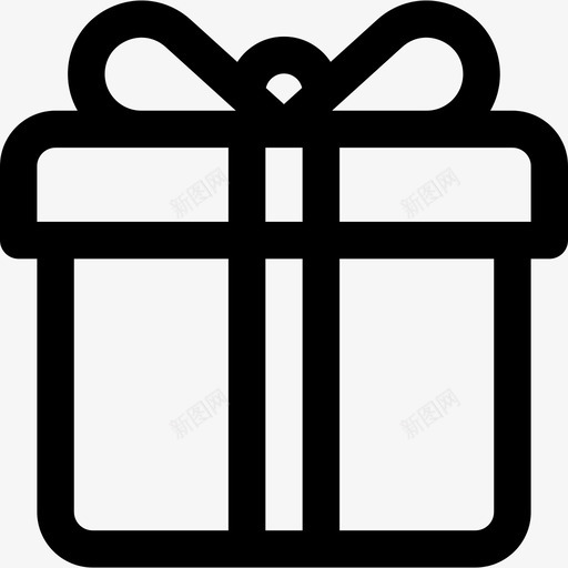 礼品盒购物和商业10直系图标svg_新图网 https://ixintu.com 直系 礼品盒 购物和商业10